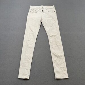 Rag & Bone Skinny Jeans Women's 26 White Denim Low Rise Slim Fit Minimalist Y2K